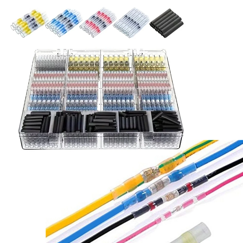 900Pcs Electrical Wire Connectors Seal Heat Shrink Butt Wire Connector Terminals Auto Marine Insulated Terminal Welding Tool
900Pcs Electrical Wire Connectors Seal Heat Shrink Butt Wire Connector Terminals Auto Marine Insulated Terminal Welding Tool