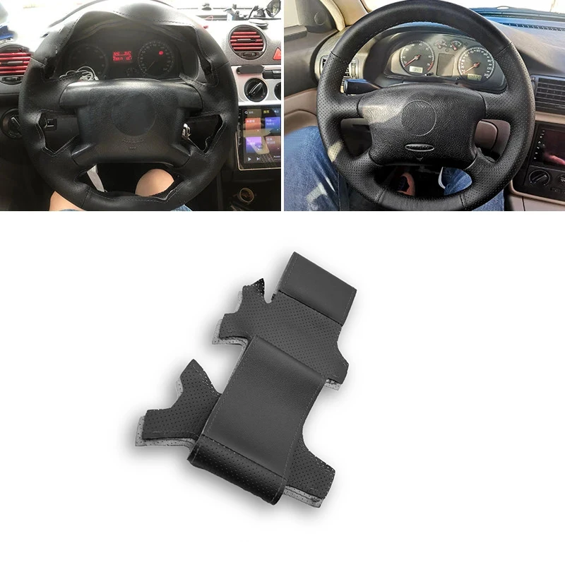 Black Soft Perforated Leather Cover For VW Golf 4 MK4 1998-2004 Passat B5 1996-2005 DIY Hand Sewing Steering Wheel Cover Trim
Black Soft Perforated Leather Cover For VW Golf 4 MK4 1998-2004 Passat B5 1996-2005 DIY Hand Sewing Steering Wheel Cover Trim