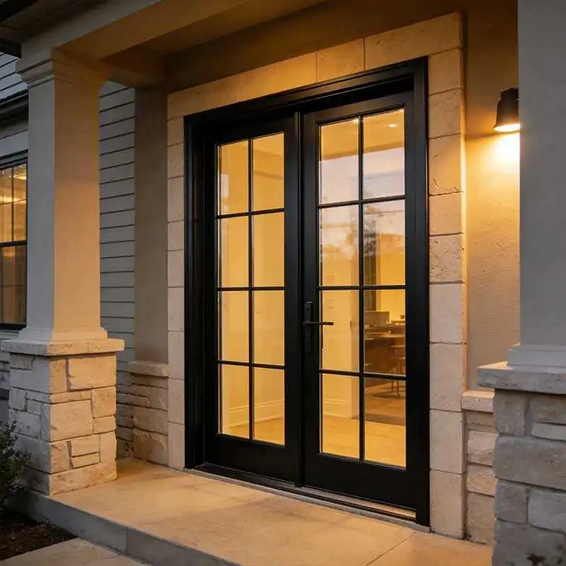 Windproof and Rainproof Aluminum Alloy Frame Entrance Tempered Casement Door Luxury Villa Double Opening Manual Glass Doors
Windproof and Rainproof Aluminum Alloy Frame Entrance Tempered Casement Door Luxury Villa Double Opening Manual Glass Doors