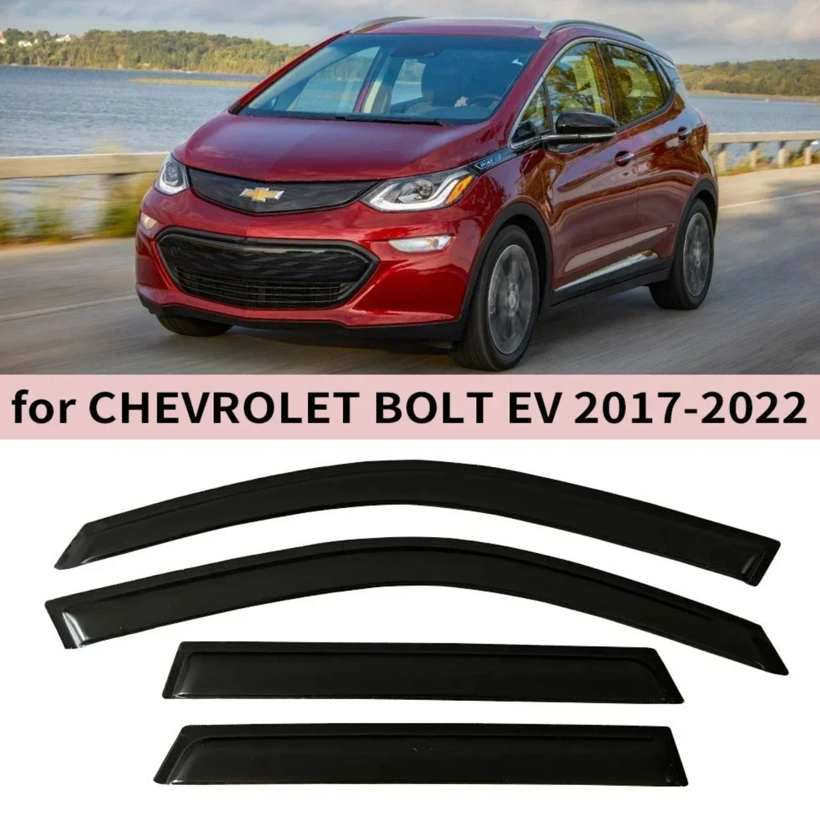 For Chevrolet BOLT EV 2017 2018 2019 2020 2021 2022 Wind Deflectors Rain Guards Door Visor Window Visor
For Chevrolet BOLT EV 2017 2018 2019 2020 2021 2022 Wind Deflectors Rain Guards Door Visor Window Visor
