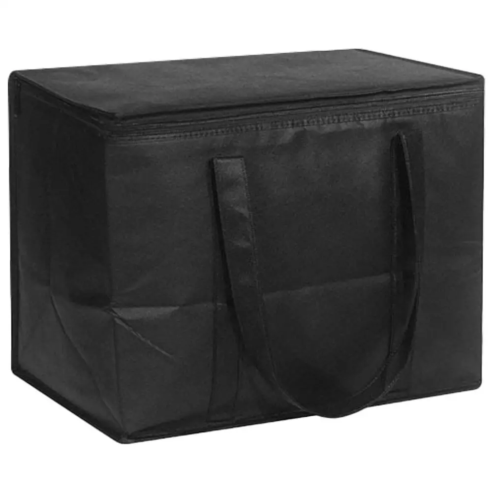 Insulated Thermal Ice Pack Cooler Bag Black Large Shopping Freezer Reusable Aluminum Foil Non Woven Fabric Handle Design
Insulated Thermal Ice Pack Cooler Bag Black Large Shopping Freezer Reusable Aluminum Foil Non Woven Fabric Handle Design