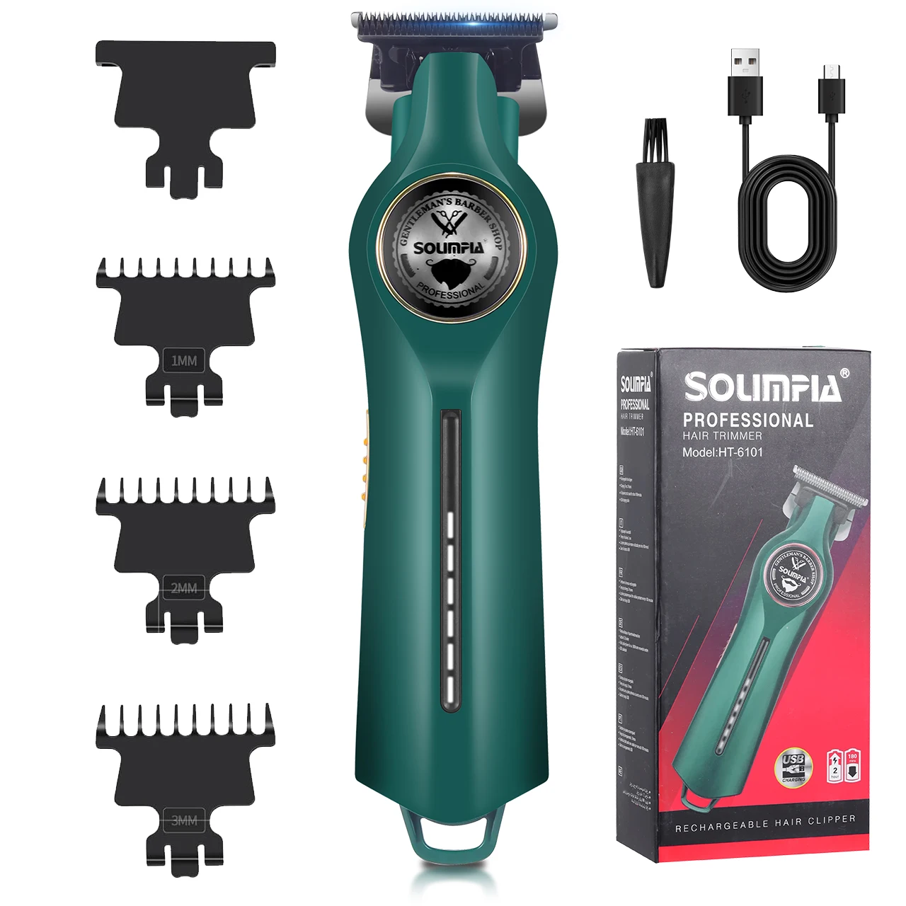 Solimpia Cordless Hair Clippers for Gents 3 Guide Combs (0 - mm) Perfect for Haircut & Trimming for Men HT-6101
Solimpia Cordless Hair Clippers for Gents 3 Guide Combs (0 - mm) Perfect for Haircut & Trimming for Men HT-6101