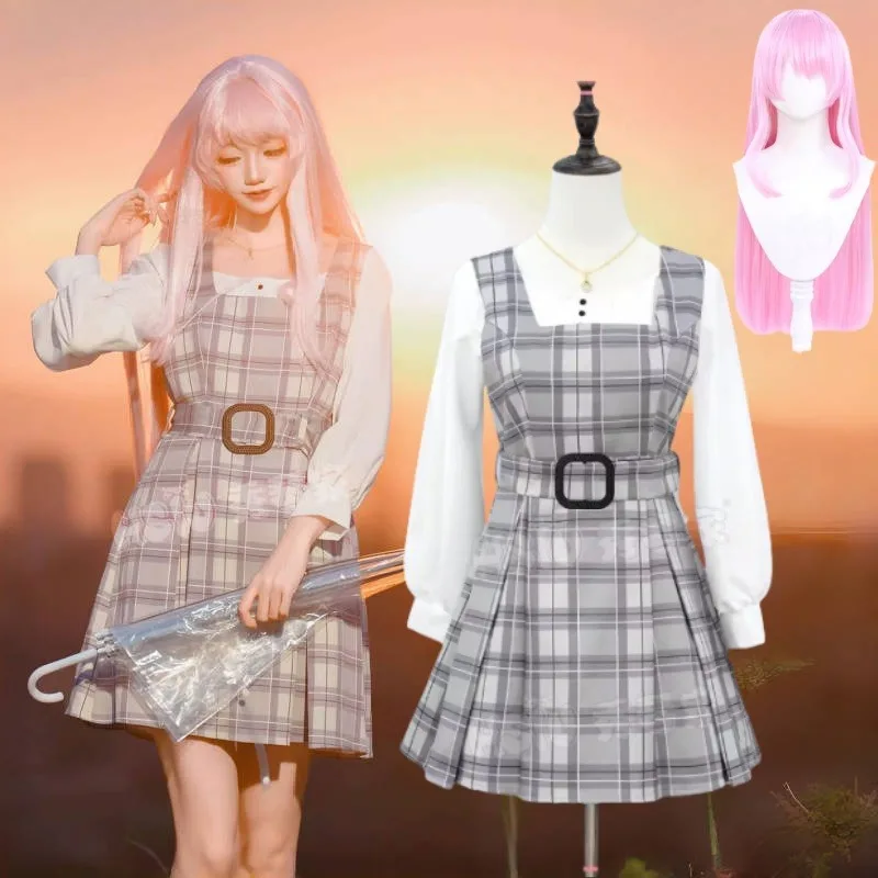 Anon Chihaya Cosplay Costume MyGO Guitarist Sweet Tartan Dress School Skirt Wig Suit for Halloween Anime Party Roleplay Outfits
Anon Chihaya Cosplay Costume MyGO Guitarist Sweet Tartan Dress School Skirt Wig Suit for Halloween Anime Party Roleplay Outfits