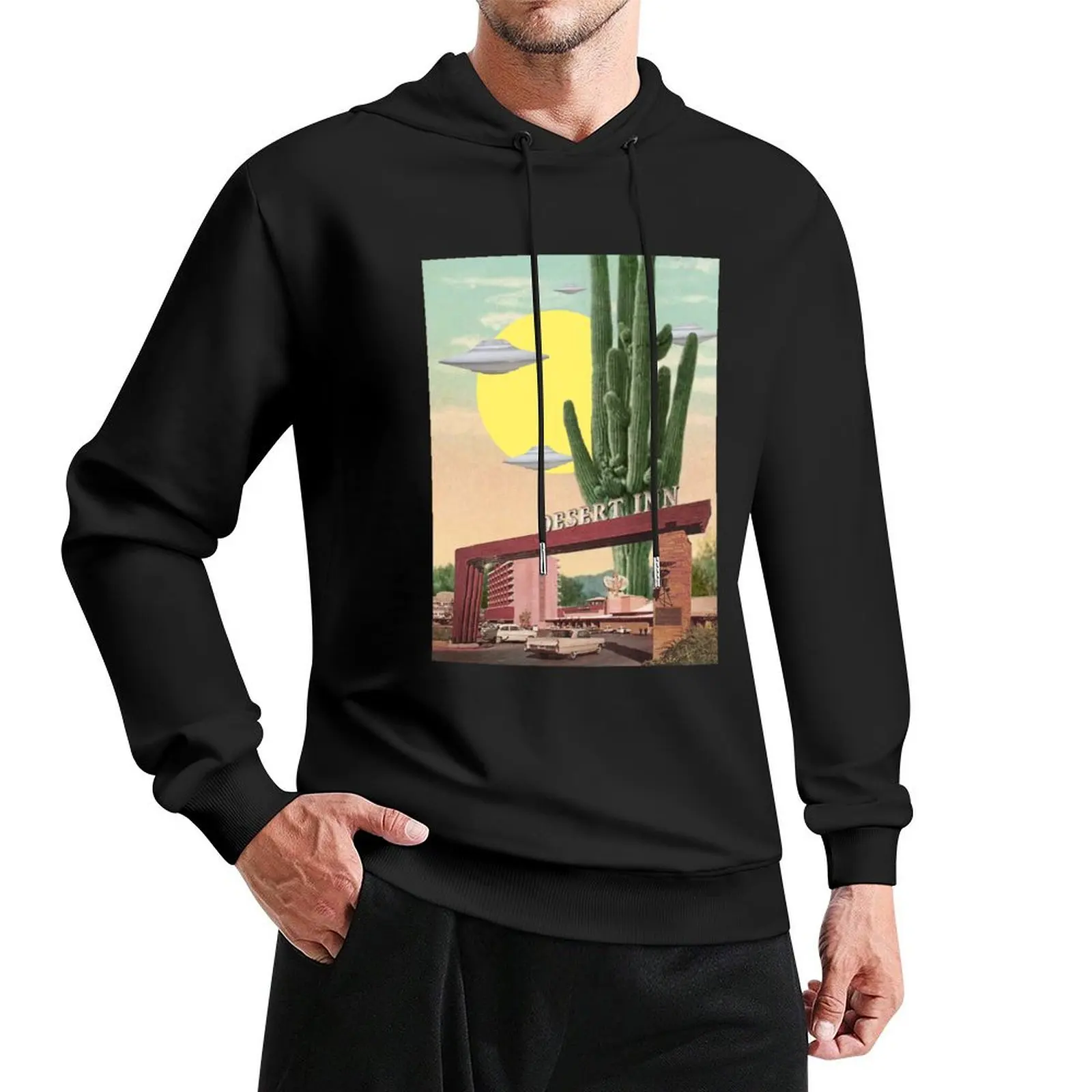 Desert Inn // UFOs Landing Pullover Hoodie, мужская одежда, мужская толстовка с капюшоном
Desert Inn // UFOs Landing Pullover Hoodie, мужская одежда, мужская толстовка с капюшоном