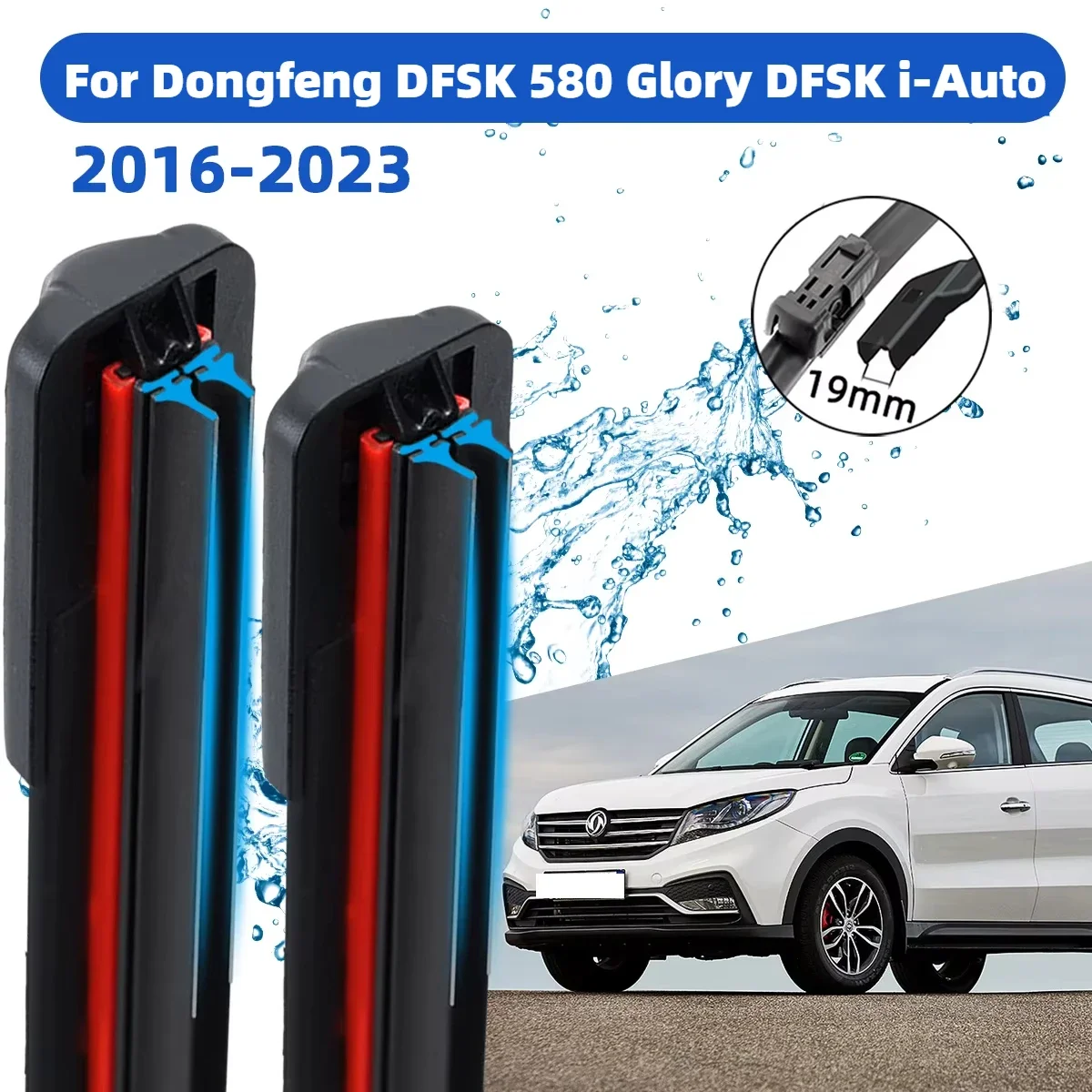 Front Wiper Accessorie Double Rubber Car Wipers for Dongfeng DFSK 580 Glory DFSK i-Auto 2016-2023 Wipers Brushes New Upgraded
Front Wiper Accessorie Double Rubber Car Wipers for Dongfeng DFSK 580 Glory DFSK i-Auto 2016-2023 Wipers Brushes New Upgraded