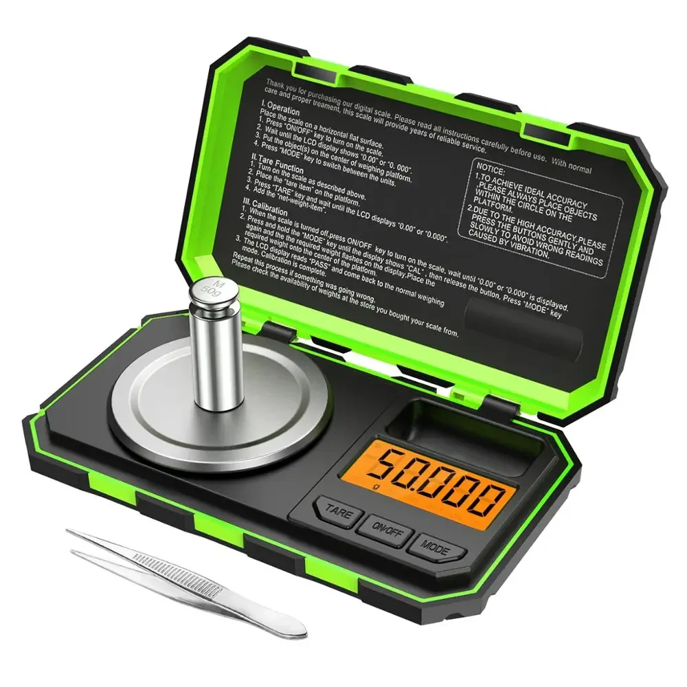0.001g 50g Mini Digital Scale Jewelry Milligram Scales Portable Kitchen Baking Scale with Calibration Weight Scale g Hand scale
0.001g 50g Mini Digital Scale Jewelry Milligram Scales Portable Kitchen Baking Scale with Calibration Weight Scale g Hand scale