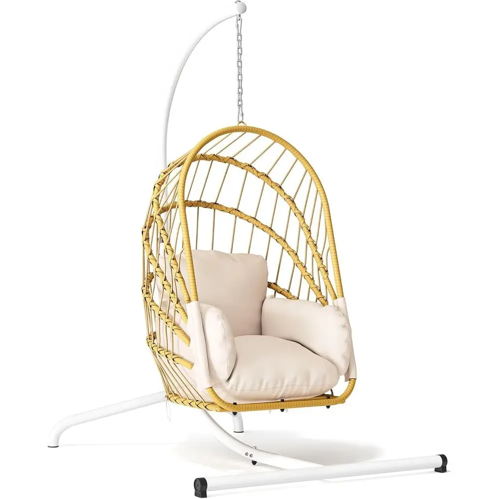 Подвесное кресло-яйцо из ротанга с подушкой, грузоподъемность 350 фунтов, подходит для использования в помещении и на улице
Подвесное кресло-яйцо из ротанга с подушкой, грузоподъемность 350 фунтов, подходит для использования в помещении и на улице