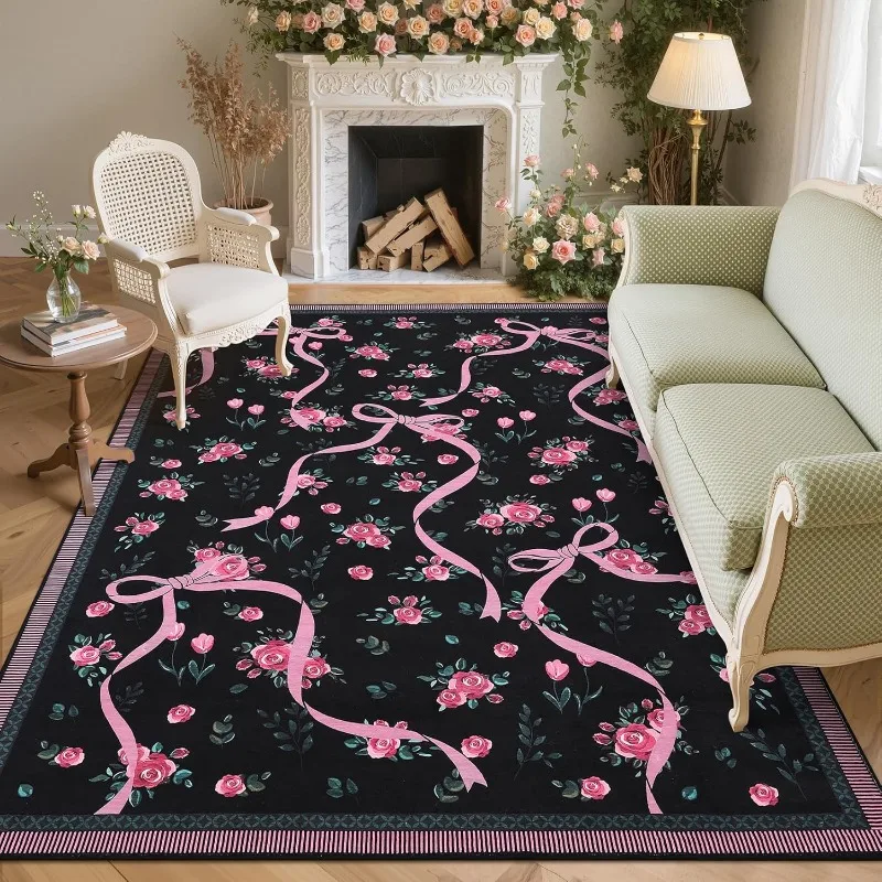 Advanced Bow Flower Pattern Living Room Carpet Foldable Machine Washable Sofa Coffee Table Non-slip Floor Mat Bedroom Soft Rug
Advanced Bow Flower Pattern Living Room Carpet Foldable Machine Washable Sofa Coffee Table Non-slip Floor Mat Bedroom Soft Rug