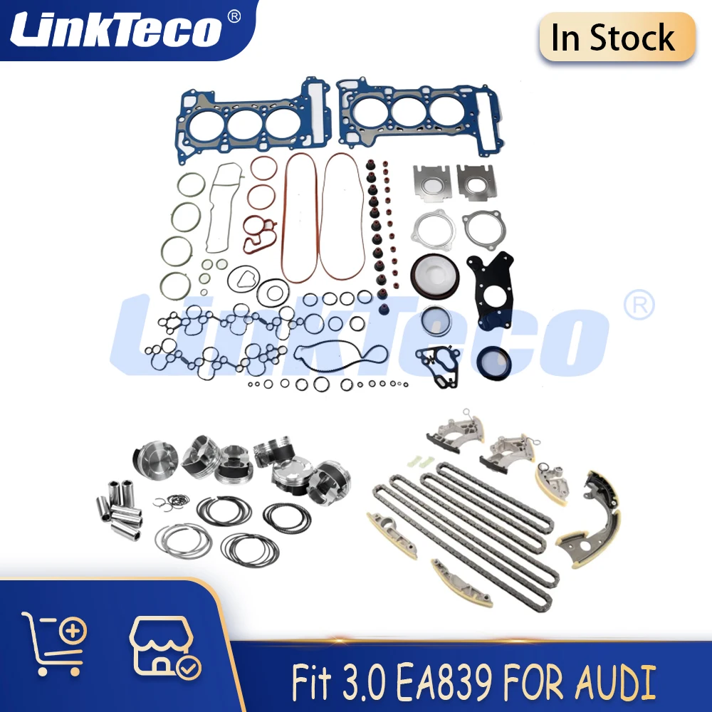 Engine Rebuilding Gasket Piston Ring Timing Set Fit 3.0 L V6 GAS EA839 CWG CZS DLZ DCB For Audi S4 S5 B9 A6 C8 A7 A8 Q5 Q7 3.0L
Engine Rebuilding Gasket Piston Ring Timing Set Fit 3.0 L V6 GAS EA839 CWG CZS DLZ DCB For Audi S4 S5 B9 A6 C8 A7 A8 Q5 Q7 3.0L