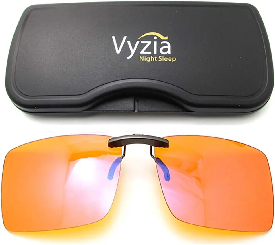 Clip On Blue Light Blocking Glasses for Sleep | Fits Over Prescription Glasses, Orange Lenses Reduce Eye Strain
Clip On Blue Light Blocking Glasses for Sleep | Fits Over Prescription Glasses, Orange Lenses Reduce Eye Strain