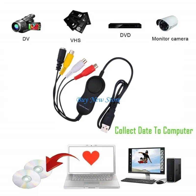 20CE Plugs Play Analogs Video Digitizer USB2.0 Video Card for Legacys Devices
20CE Plugs Play Analogs Video Digitizer USB2.0 Video Card for Legacys Devices