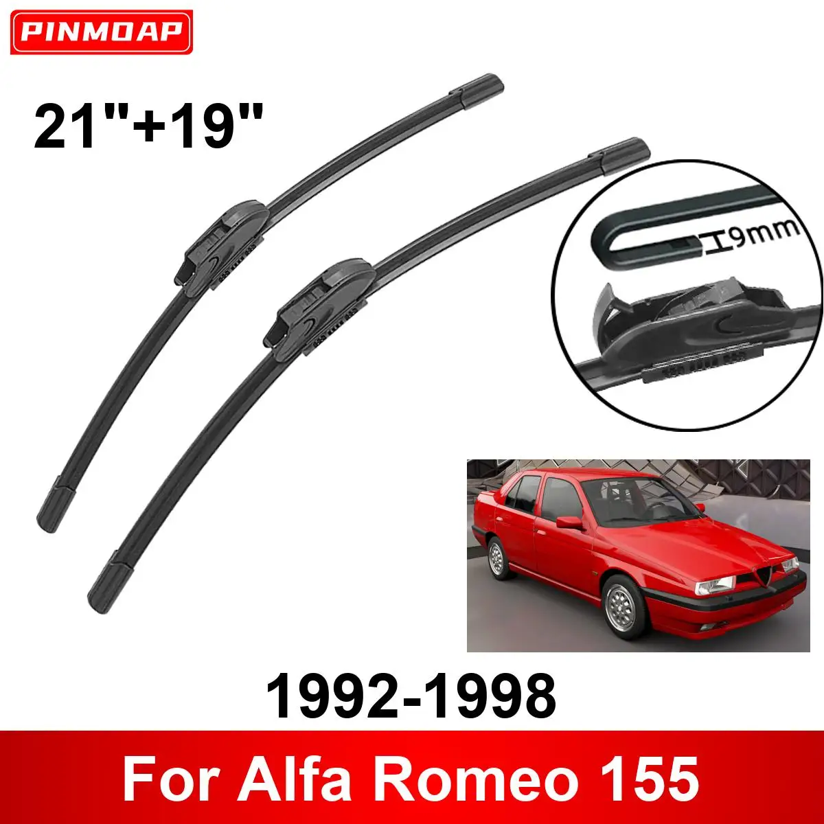 Car Wiper for Alfa Romeo 155 1992-1998 21" + 19" Front Rear Wiper Blades Brushes Cutter Accessories
Car Wiper for Alfa Romeo 155 1992-1998 21" + 19" Front Rear Wiper Blades Brushes Cutter Accessories