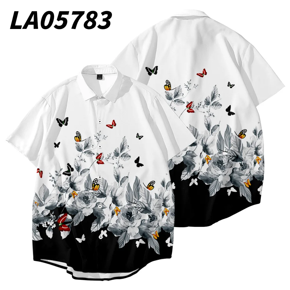 Summer Men Breathable Vacation White Butterfly Printed Short Sleeve Button Down Hawaiian Shirts
Summer Men Breathable Vacation White Butterfly Printed Short Sleeve Button Down Hawaiian Shirts
