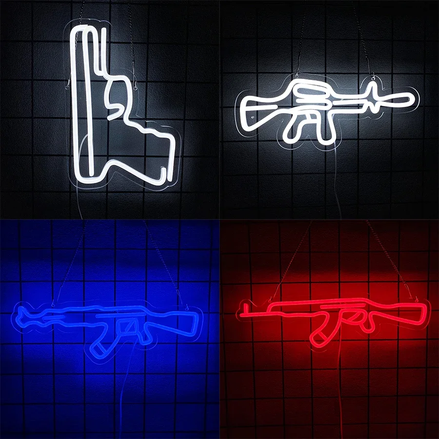 AK47 Gun Neon Sign for Wall Decor,LED Pistol Neon Light Sign for Bar Restaurant Music Concert Man Cave Party Decor,USB Powered
AK47 Gun Neon Sign for Wall Decor,LED Pistol Neon Light Sign for Bar Restaurant Music Concert Man Cave Party Decor,USB Powered
