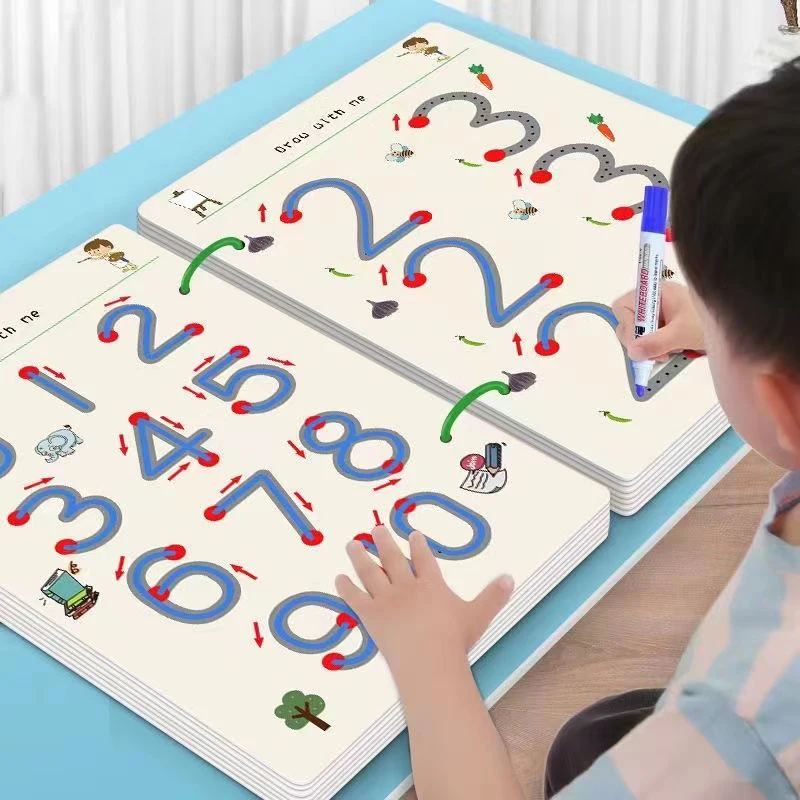Magical Tracing Workbook Control Training Book Reusable Magic Practice Copybook Children Montessori Drawing Education Stationery
Magical Tracing Workbook Control Training Book Reusable Magic Practice Copybook Children Montessori Drawing Education Stationery