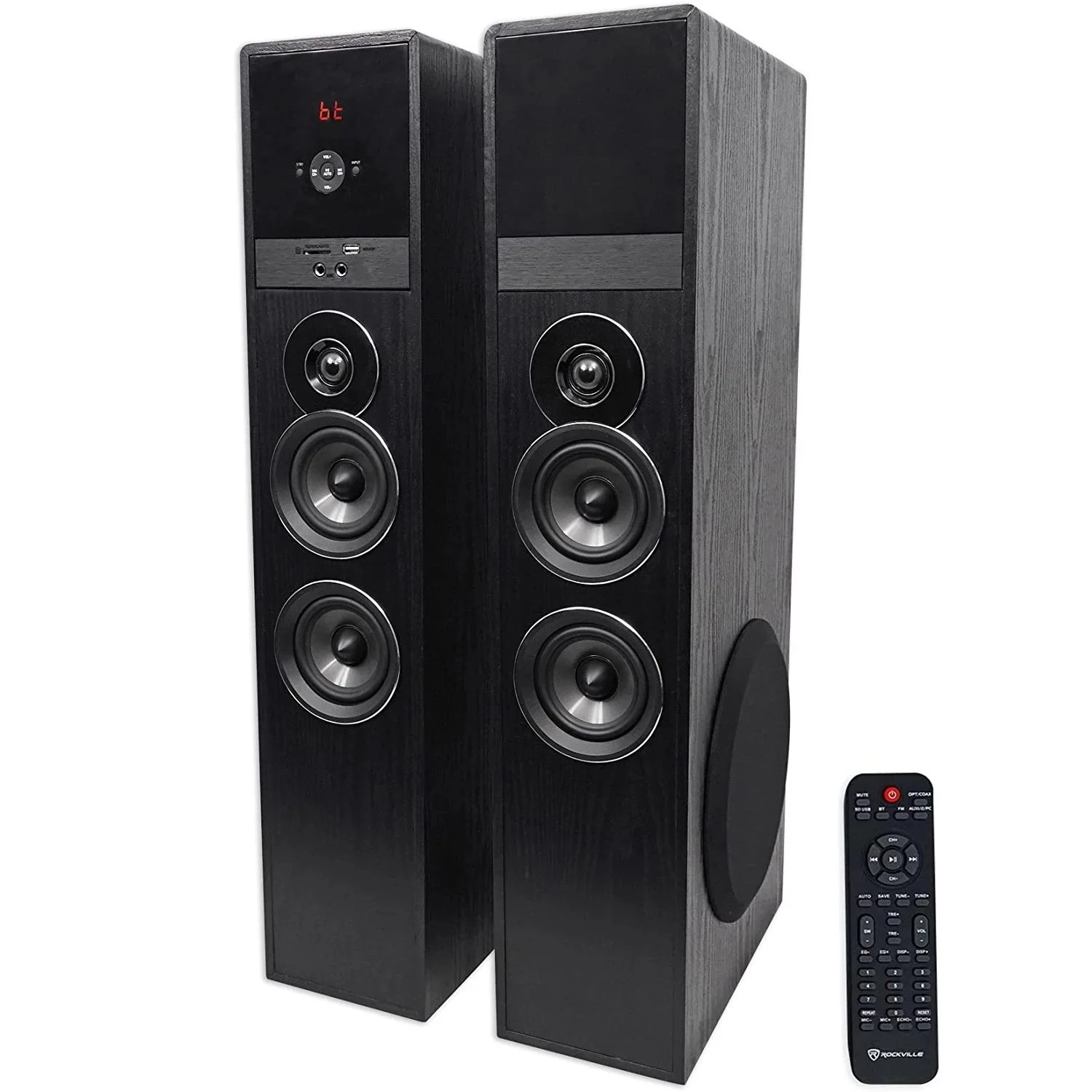 2025 New Rockville TM80B Black Home Theater System Tower Speakers 8" Sub/Bluetooth/USB Metal wall plate
2025 New Rockville TM80B Black Home Theater System Tower Speakers 8" Sub/Bluetooth/USB Metal wall plate