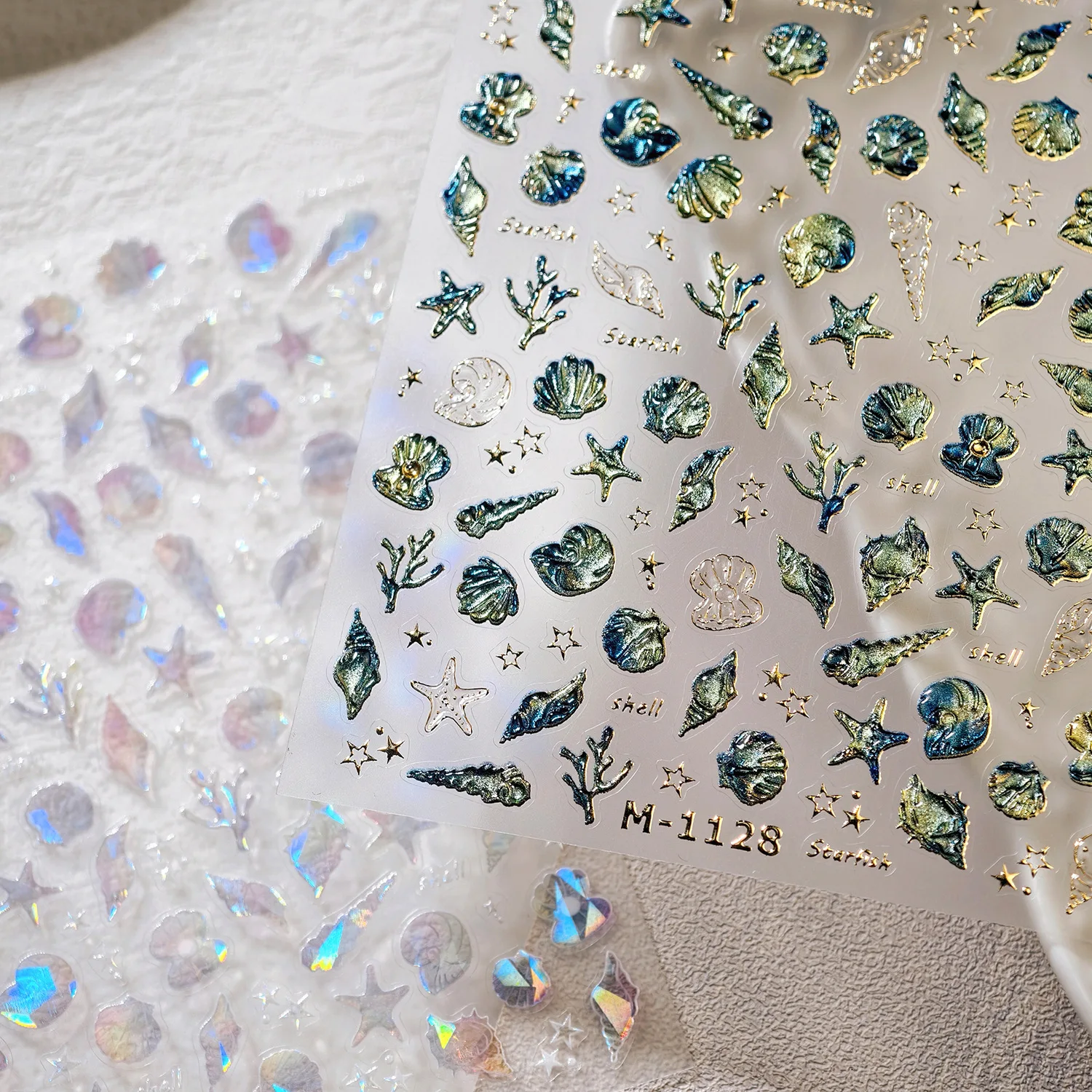 Summer Beach Sea Shiny Pearl Stars Shell Conch Seahorse StarfishGoldfish Water Bubble 5D Nail Art Stickers Ocean Manicure Decal
Summer Beach Sea Shiny Pearl Stars Shell Conch Seahorse StarfishGoldfish Water Bubble 5D Nail Art Stickers Ocean Manicure Decal
