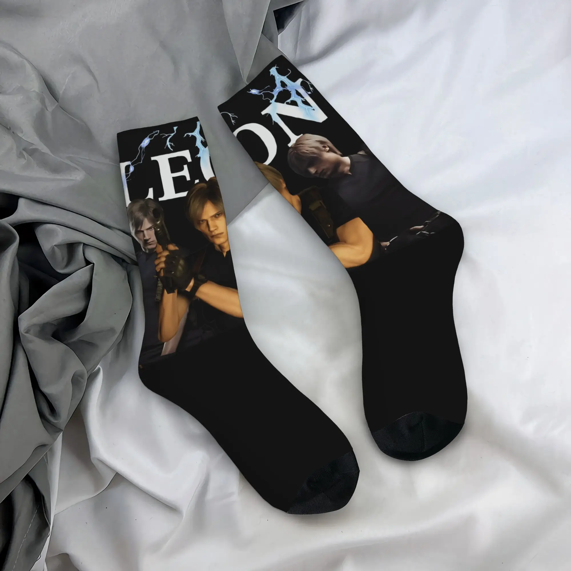 Leon Kennedy Socks Residents Evil 9 Requiem Graphic Stockings Anti Sweat Men Socks Comfortable Autumn Funny Climbing Socks
Leon Kennedy Socks Residents Evil 9 Requiem Graphic Stockings Anti Sweat Men Socks Comfortable Autumn Funny Climbing Socks
