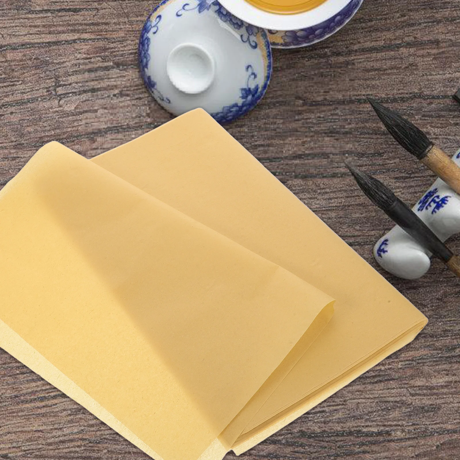 140Pcs Thickened Chinese Xuan Paper Semi Raw Semi Cooked Calligraphy Practice Sheets for Brush Writing Drawing Painting
140Pcs Thickened Chinese Xuan Paper Semi Raw Semi Cooked Calligraphy Practice Sheets for Brush Writing Drawing Painting