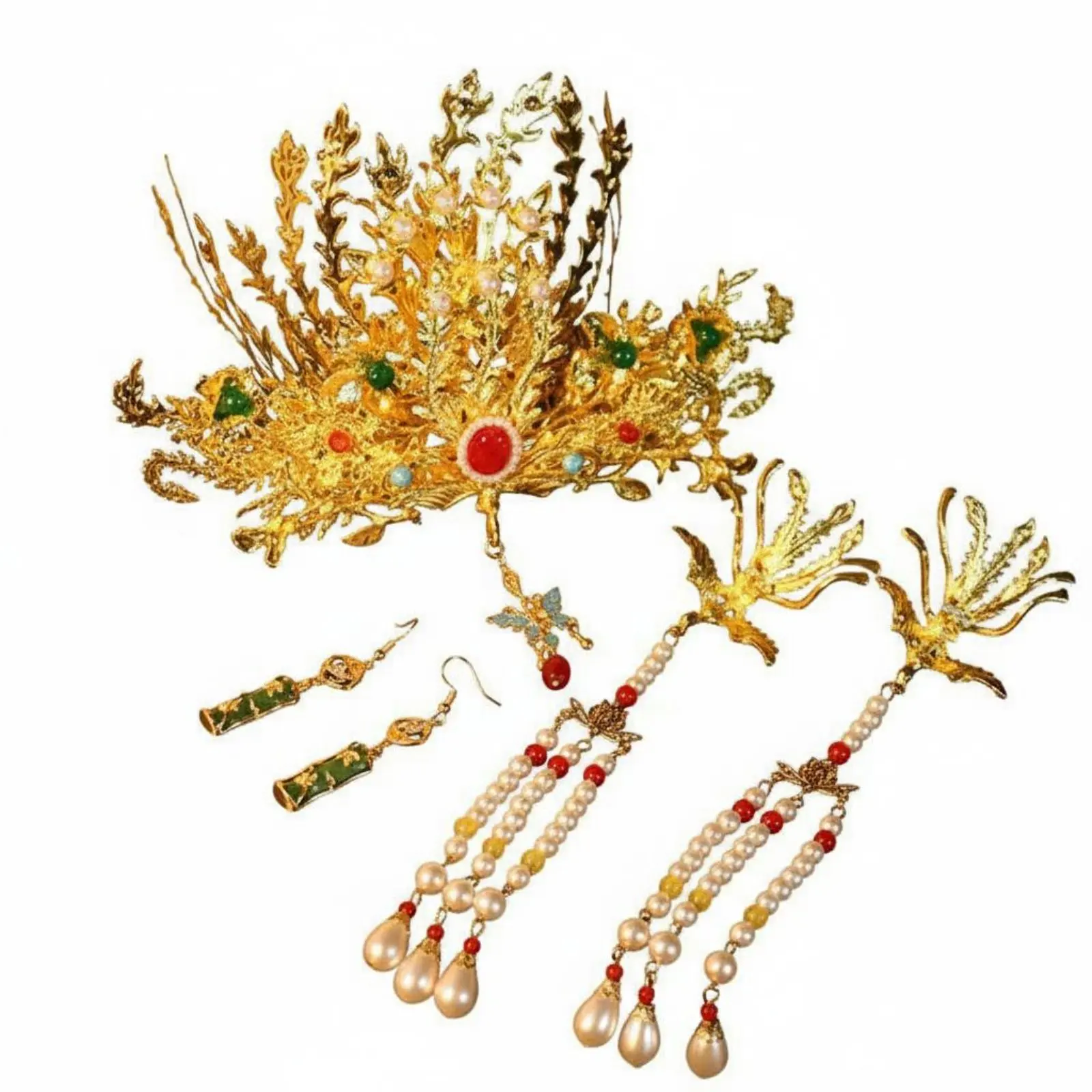 Chinese Peacock Crown Luxurious Design Peacock Crown Chinese Wedding Headdress Intricate Intricate for Weddings
Chinese Peacock Crown Luxurious Design Peacock Crown Chinese Wedding Headdress Intricate Intricate for Weddings