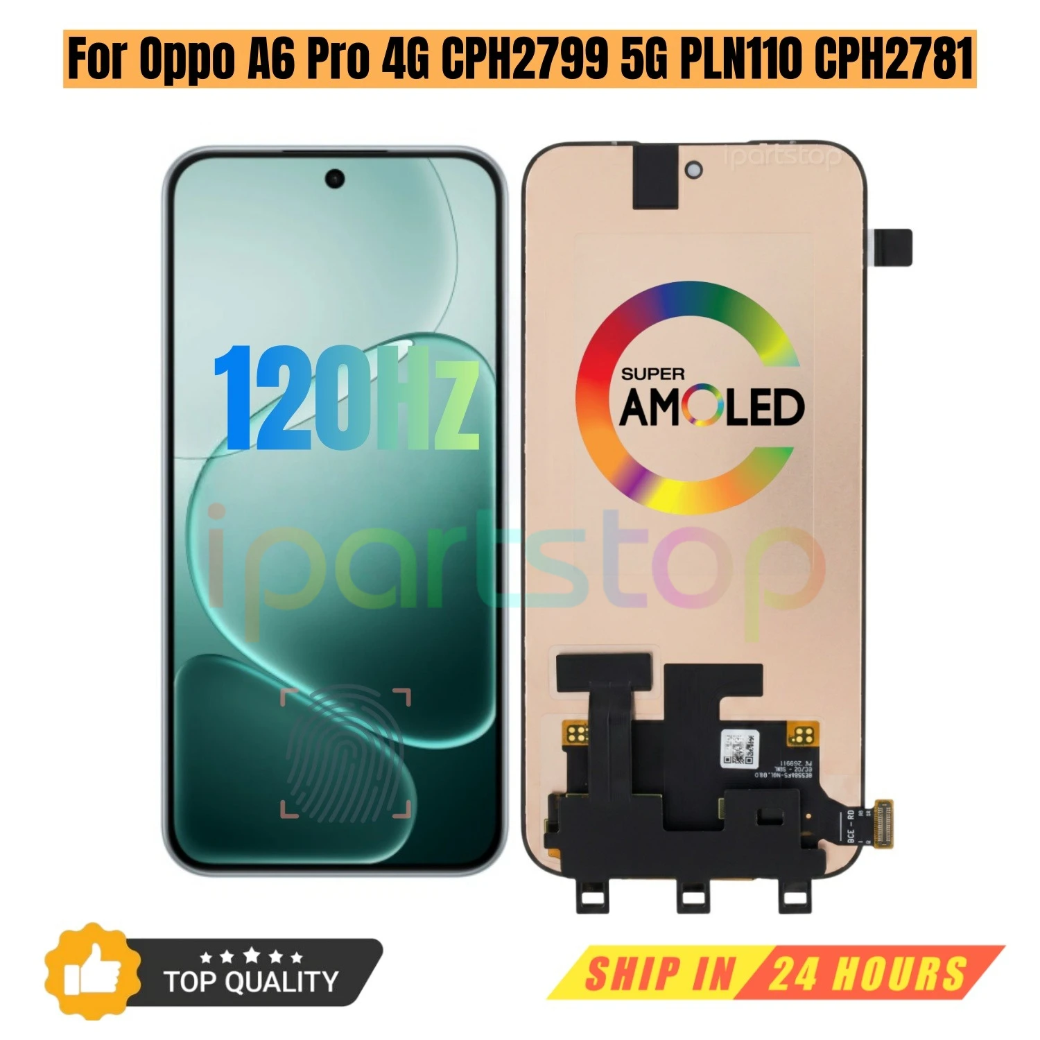 iParts Replacement New Display for Oppo A6 Pro 4G CPH2799 5G PLN110 CPH2781 120Hz AMOLED Touch Screen Digitizer Assembly OEM
iParts Replacement New Display for Oppo A6 Pro 4G CPH2799 5G PLN110 CPH2781 120Hz AMOLED Touch Screen Digitizer Assembly OEM