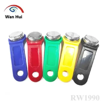 RFID 키 RW1990-F5, iButton TM 터치 메모리 카드, RFID 태그, 재기록 가능 복사 복제, 달라스 키 액세스 카드, 5 개