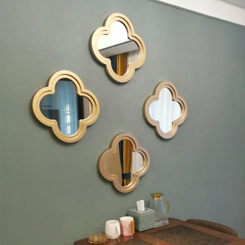 European style decorative mirror wall hanging background light luxury living room art combination dining side
European style decorative mirror wall hanging background light luxury living room art combination dining side