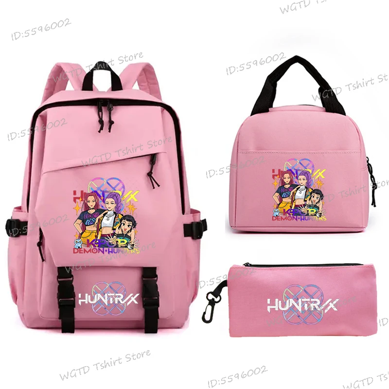 Kpop Demon Hunters Backpack for Girl Boy Students Anime Rucksack Lunch Bag 3pcs Set Teenage School Bags Travel Mochilas Satchel
Kpop Demon Hunters Backpack for Girl Boy Students Anime Rucksack Lunch Bag 3pcs Set Teenage School Bags Travel Mochilas Satchel