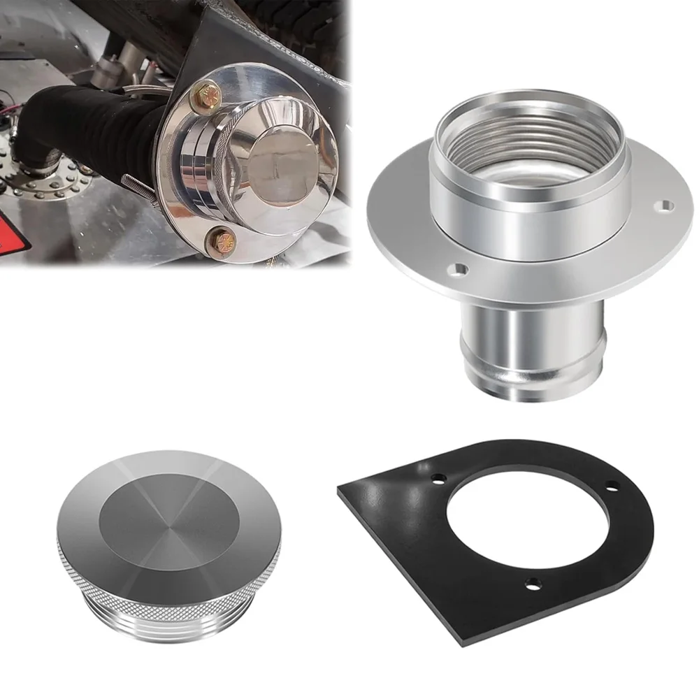 17-2530 Remote Fuel Tank Filler Neck With Billet Aluminum Gas Cap & Weld-On Steel Mount Bracket For 2"" Hose Connection Straight
17-2530 Remote Fuel Tank Filler Neck With Billet Aluminum Gas Cap & Weld-On Steel Mount Bracket For 2"" Hose Connection Straight