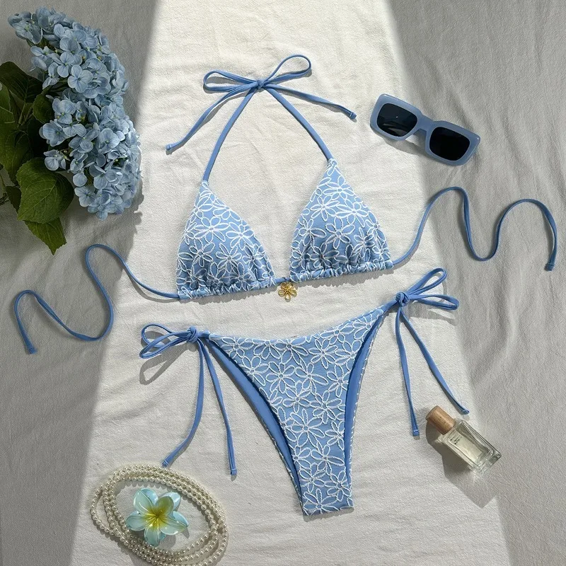 2026 New Europe and America Styles Sexy Two Piece Bikini Swimsuit Split Body Halter Lace Up Bikini for Women
2026 New Europe and America Styles Sexy Two Piece Bikini Swimsuit Split Body Halter Lace Up Bikini for Women