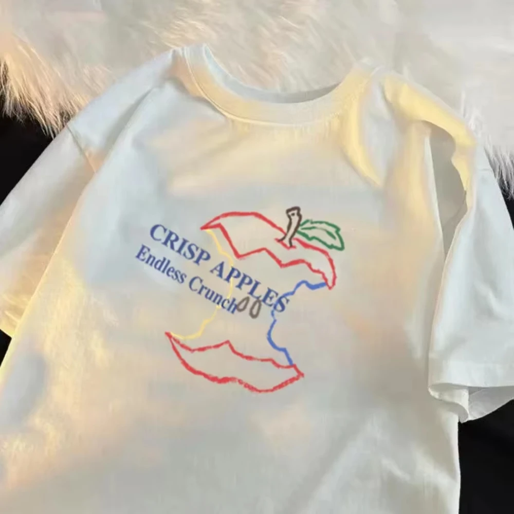 Модная летняя одежда Crisp Apple Design Print Мужская футболка с круглым вырезом High Street Fashion с коротким рукавом Повседневная мужская одежда
Модная летняя одежда Crisp Apple Design Print Мужская футболка с круглым вырезом High Street Fashion с коротким рукавом Повседневная мужская одежда