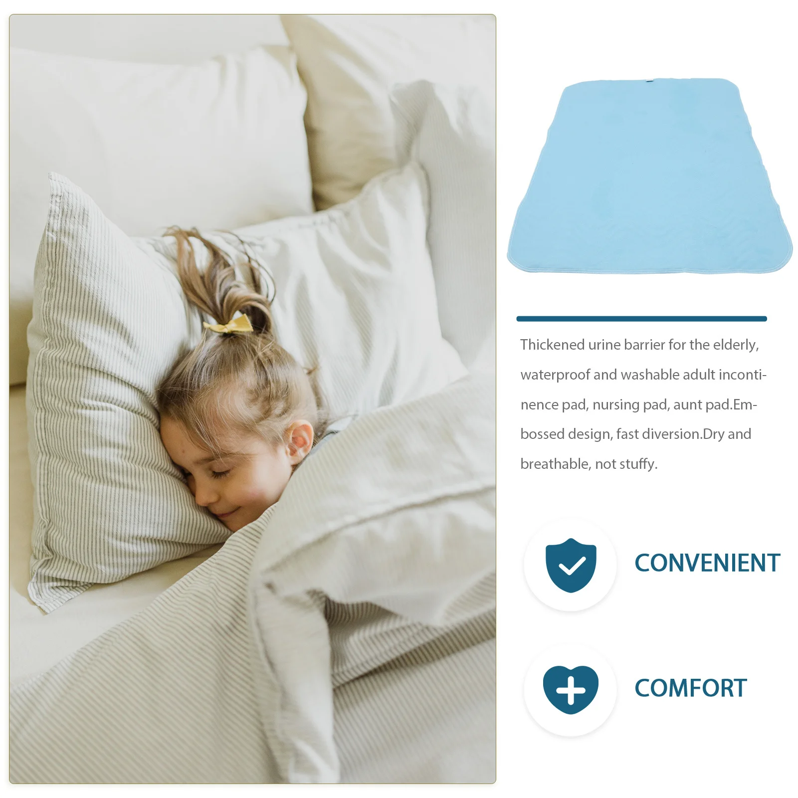 1 pc Waterproof Diaper Pad Reusable Washable Adult Changing Mat For Elderly Women Menstrual Use Comfortable Bed Cushion
1 pc Waterproof Diaper Pad Reusable Washable Adult Changing Mat For Elderly Women Menstrual Use Comfortable Bed Cushion