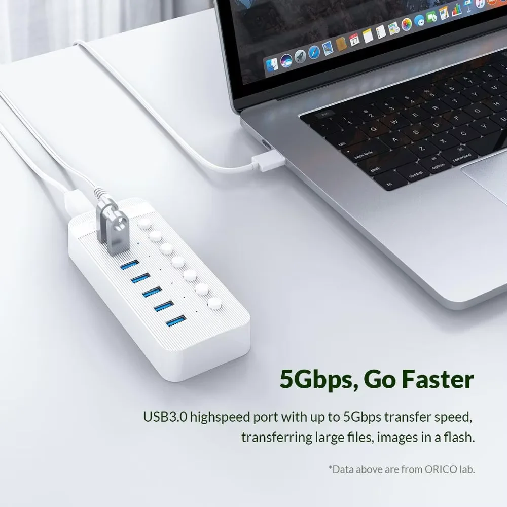 ORICO Industrial USB 3.0 HUB 10 Port ABS USB OTG Splitter On/Off Switch With 12V Power Adapter Support Charger For Computer
ORICO Industrial USB 3.0 HUB 10 Port ABS USB OTG Splitter On/Off Switch With 12V Power Adapter Support Charger For Computer