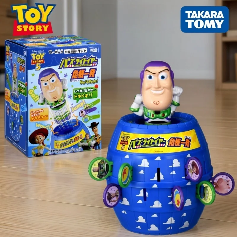 TOMY Toy Story Buzz Lightyear Prank Barrel Game Interactive Pop-Up Toy Bucket With Swords Family Tabletop Entertainment Gifts
TOMY Toy Story Buzz Lightyear Prank Barrel Game Interactive Pop-Up Toy Bucket With Swords Family Tabletop Entertainment Gifts