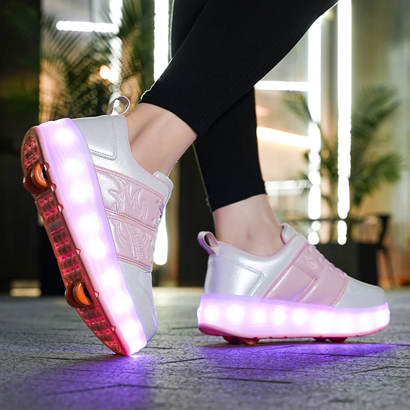 Roller skate shoes boys girls fashion casual sport sneaker children light up boots kids 4 wheels birthday toys games footwear
Roller skate shoes boys girls fashion casual sport sneaker children light up boots kids 4 wheels birthday toys games footwear