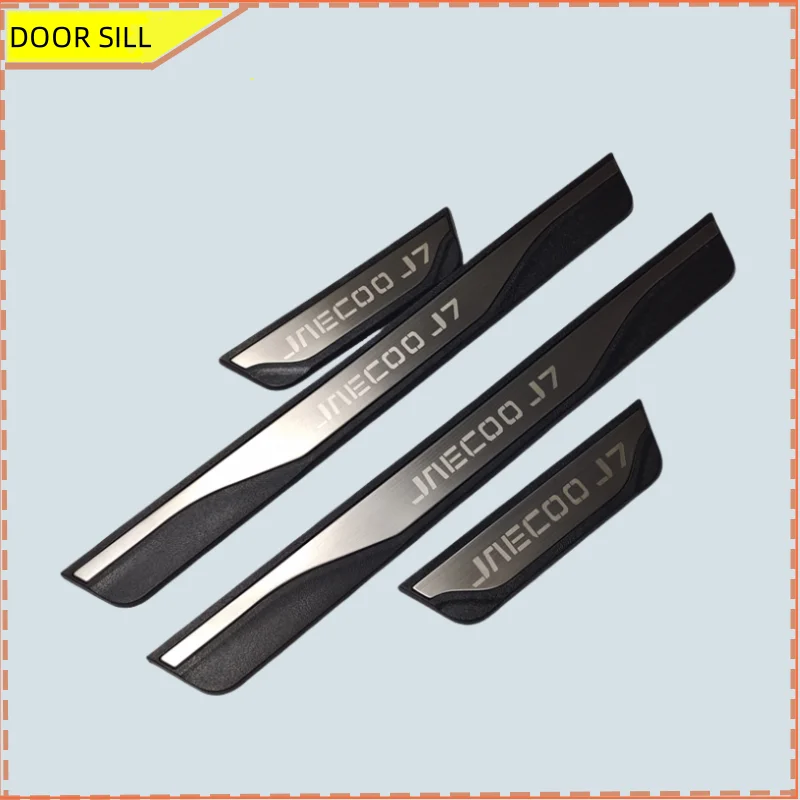 For CHERY JAECOO J7 2023-2024 Accessories ABS Stainless Car Door Sill Scuff Plate Protector Trim Kick Step Cover
For CHERY JAECOO J7 2023-2024 Accessories ABS Stainless Car Door Sill Scuff Plate Protector Trim Kick Step Cover