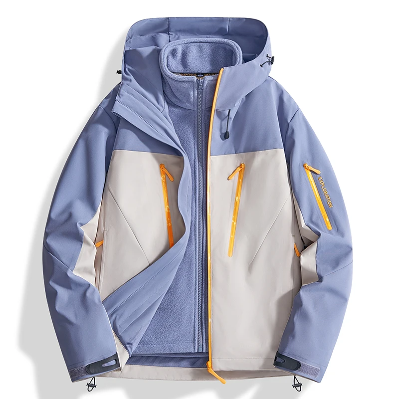 Men's Outdoor New Jacket Autumn Waterproof Windproof Assault Suit Men Women Three in One Two-piece Set Men's Brand Hiking Suit
Men's Outdoor New Jacket Autumn Waterproof Windproof Assault Suit Men Women Three in One Two-piece Set Men's Brand Hiking Suit