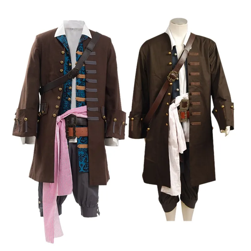 Fantasia Jack Cosplay Sparrow Costume Captain Men Pirates TV Disguise Coat Pants Outfits Halloween Roleplay Carnival Party Suit
Fantasia Jack Cosplay Sparrow Costume Captain Men Pirates TV Disguise Coat Pants Outfits Halloween Roleplay Carnival Party Suit