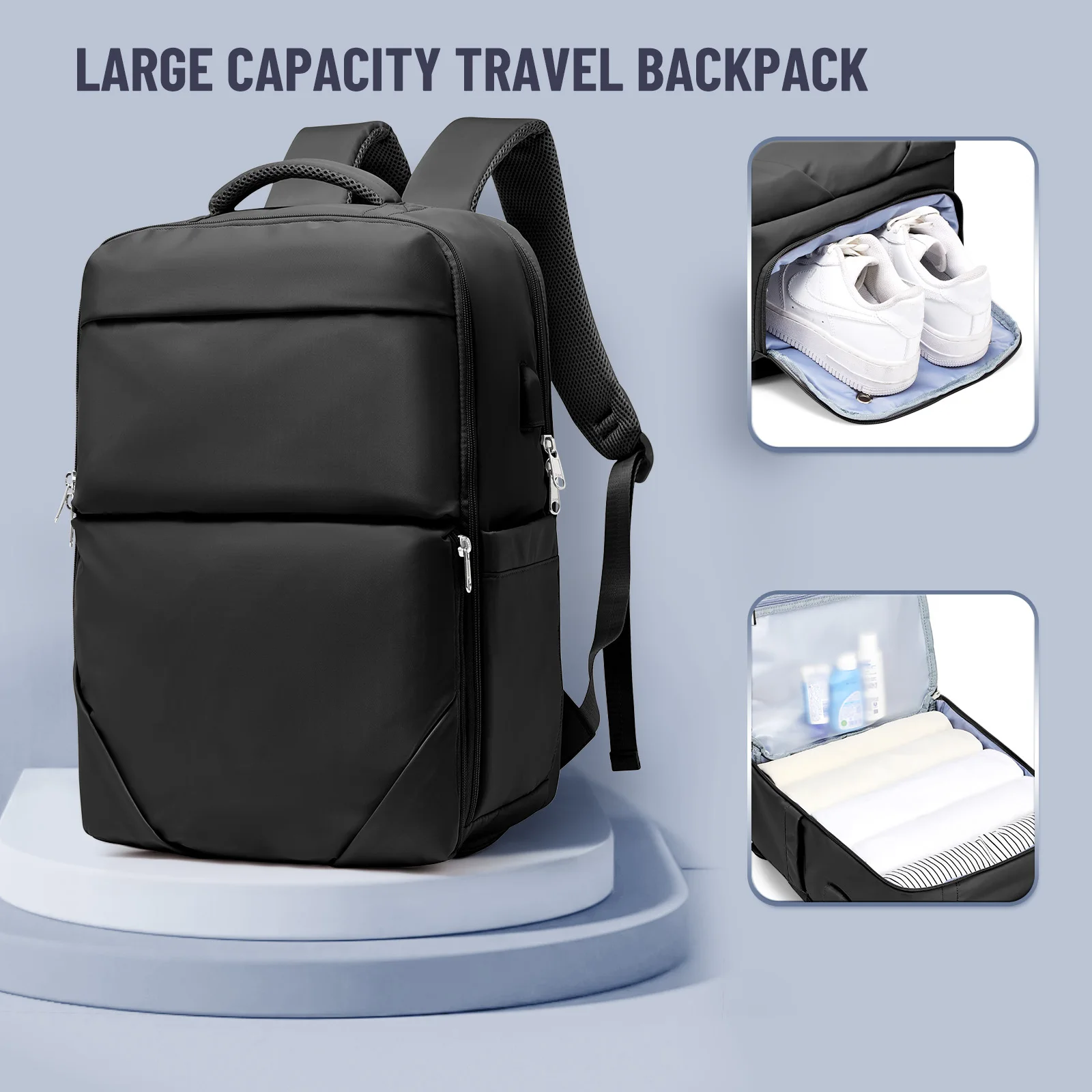 Travel Backpack for Women's,Nylon Waterproof Backpacks Schoolbag,Business Laptop Backpack,Large Capacity Travel Bags for Man Bag
Travel Backpack for Women's,Nylon Waterproof Backpacks Schoolbag,Business Laptop Backpack,Large Capacity Travel Bags for Man Bag