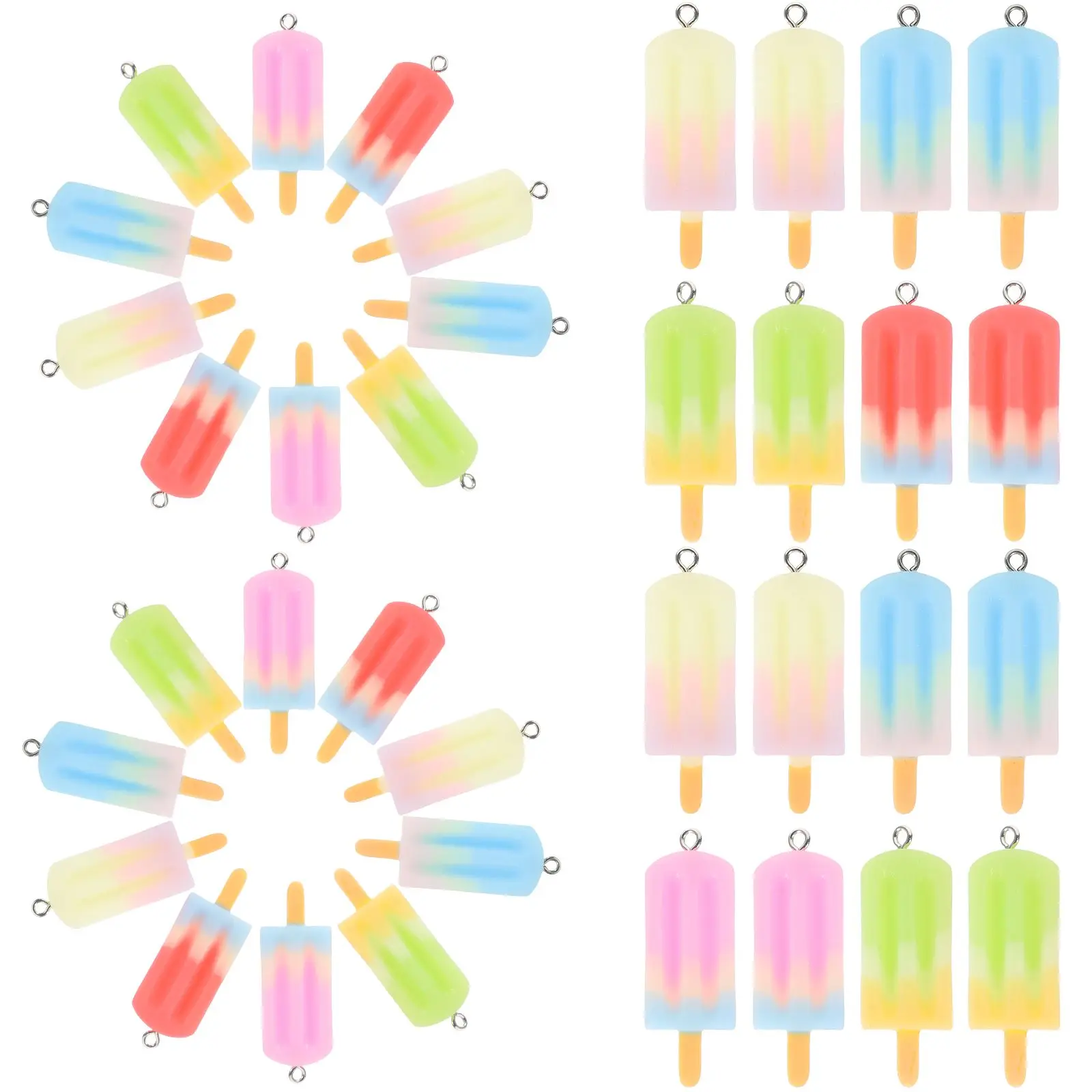 25 Pcs Ice Cream Charms for Jewelry Making Resin Earrings Keychain Supplies Lightweight Durable Pendant Accessories
25 Pcs Ice Cream Charms for Jewelry Making Resin Earrings Keychain Supplies Lightweight Durable Pendant Accessories