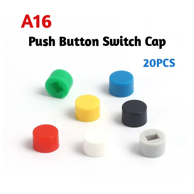 20Pcs A16 Tactile Push Button Switch Cap 5.8*3.8mm Applies to 5.8*5.8 7*7 8*8 8.5*8.5 Self-Locking Switch Button Cap
20Pcs A16 Tactile Push Button Switch Cap 5.8*3.8mm Applies to 5.8*5.8 7*7 8*8 8.5*8.5 Self-Locking Switch Button Cap