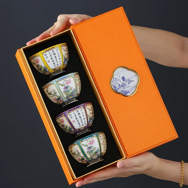 Enamel Color Retro Kung Fu Tea Set Large Capacity Tea Cup Single Cup Master Cup Tea Cup Ceramic Gift
Enamel Color Retro Kung Fu Tea Set Large Capacity Tea Cup Single Cup Master Cup Tea Cup Ceramic Gift