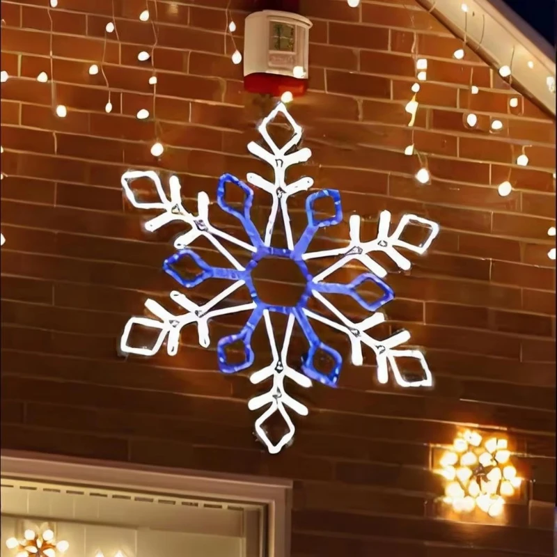 Outdoor Christmas Snowflake Light Emitting Diode Fairy Rope Light Festive Display Decorations
Outdoor Christmas Snowflake Light Emitting Diode Fairy Rope Light Festive Display Decorations