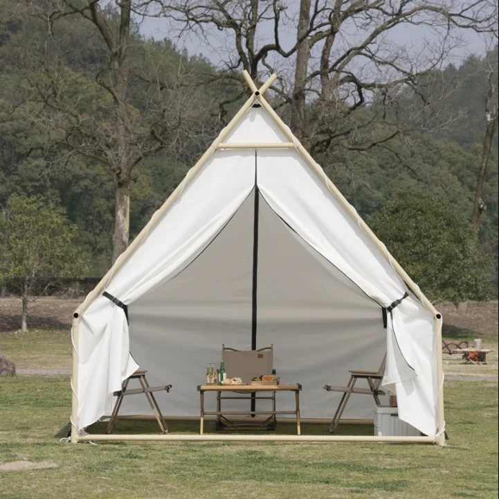 Luxury Oxford Fabric Triangle Tent Rainproof Outdoor Camping and Commercial Use Tent
Luxury Oxford Fabric Triangle Tent Rainproof Outdoor Camping and Commercial Use Tent