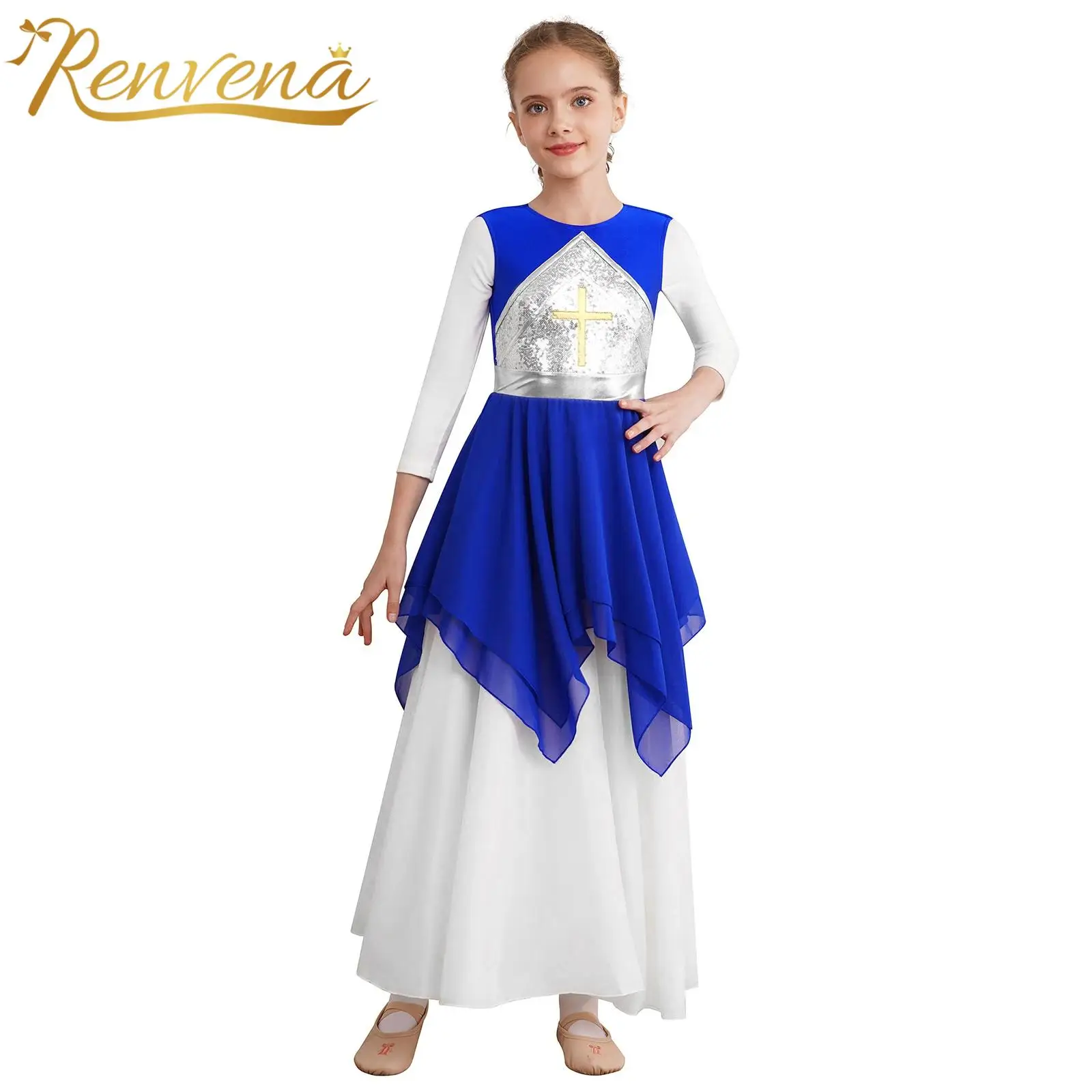 Kids Girls Liturgical Choir Praise Modern Dance Costume Color Block Sleeveless Dresses Metallic Shiny Sequins Lyrical Dancewear
Kids Girls Liturgical Choir Praise Modern Dance Costume Color Block Sleeveless Dresses Metallic Shiny Sequins Lyrical Dancewear