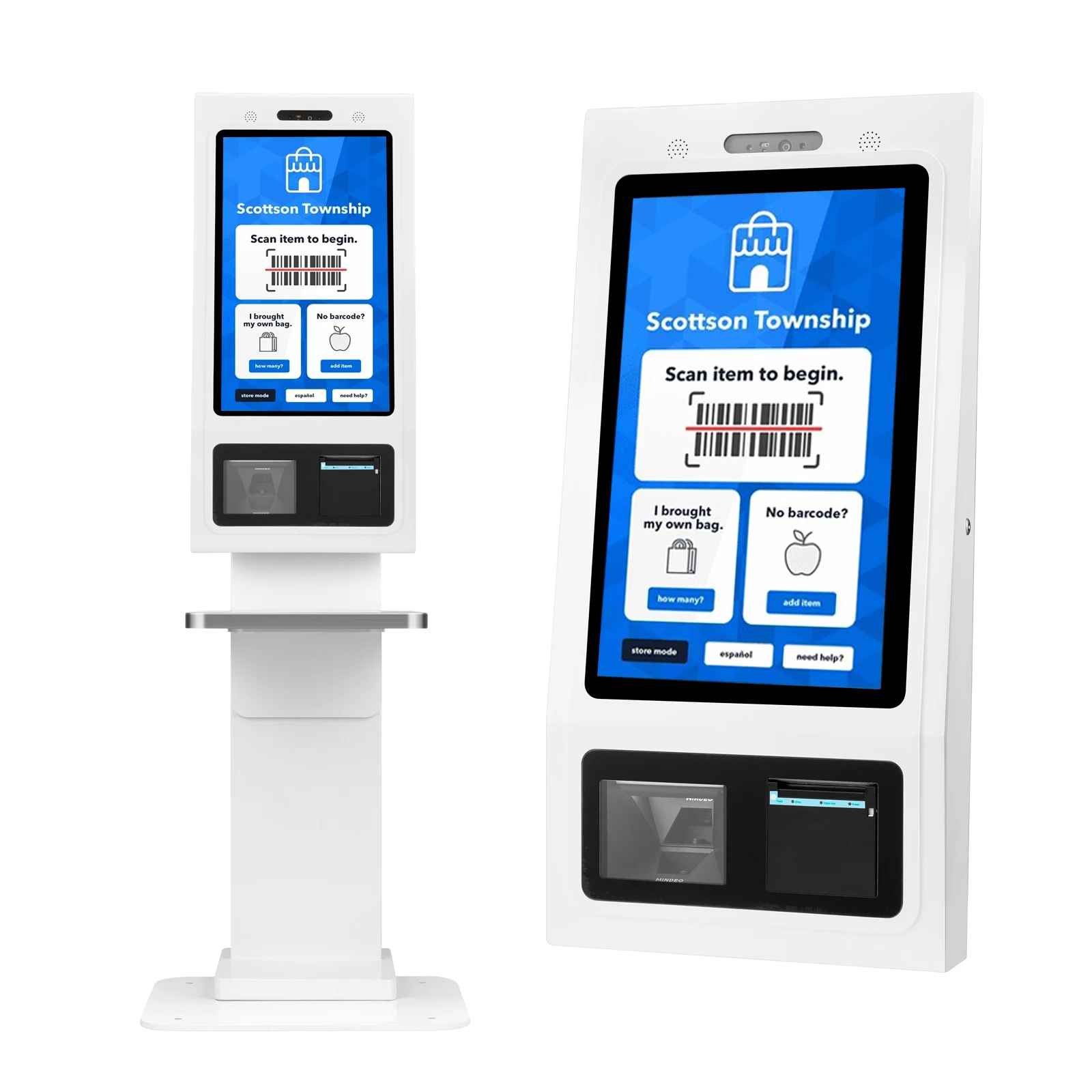 21.5 Inch Touch Screen Self-Checkout POS Terminal with Autocut Printer POS Payment Kiosk Machine for Supermarket
21.5 Inch Touch Screen Self-Checkout POS Terminal with Autocut Printer POS Payment Kiosk Machine for Supermarket