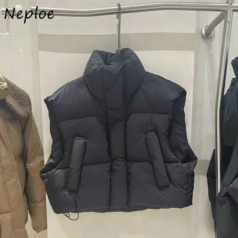 Neploe Early Autumn New Korea Loose Short Coat Down Trendy Casual All-match Vest Drawstring Minority Office Lady Moda Women Tops
Neploe Early Autumn New Korea Loose Short Coat Down Trendy Casual All-match Vest Drawstring Minority Office Lady Moda Women Tops