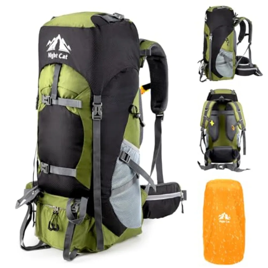Hiking Backpacks 70L Camping Backpacking Packs for Men Women Lightweight Outdoor for Mountaineering Traveling, No Internal Fram
Hiking Backpacks 70L Camping Backpacking Packs for Men Women Lightweight Outdoor for Mountaineering Traveling, No Internal Fram