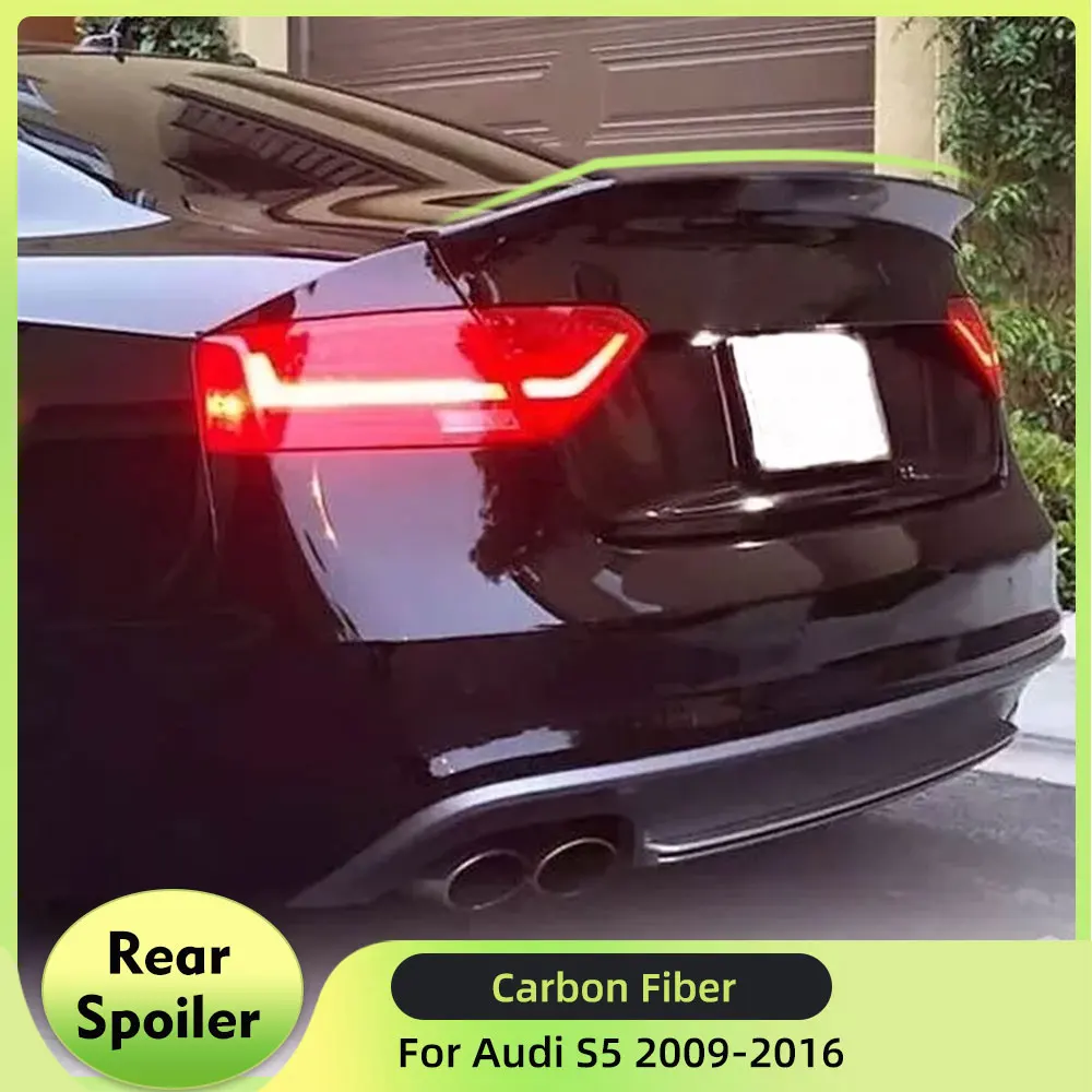 Настоящий карбоновый спойлер на крышку багажника для Audi S5 2-дверное купе 2008-2016, задний спойлер, крыло на багажник
Настоящий карбоновый спойлер на крышку багажника для Audi S5 2-дверное купе 2008-2016, задний спойлер, крыло на багажник