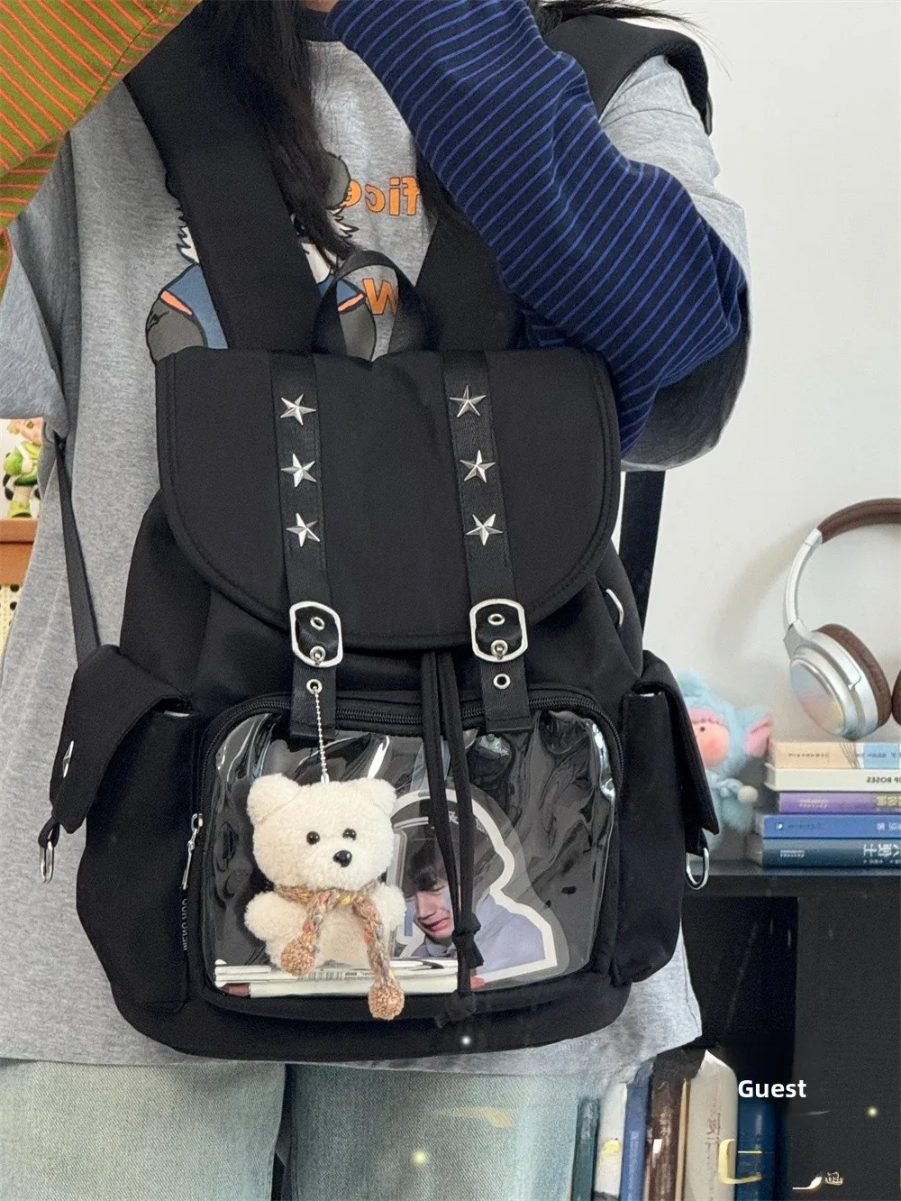 Прозрачная двойная сумка-сумка Street Sle для студентов, путешествий, прогулок, модная Galaxy VisitorAtom
Прозрачная двойная сумка-сумка Street Sle для студентов, путешествий, прогулок, модная Galaxy VisitorAtom